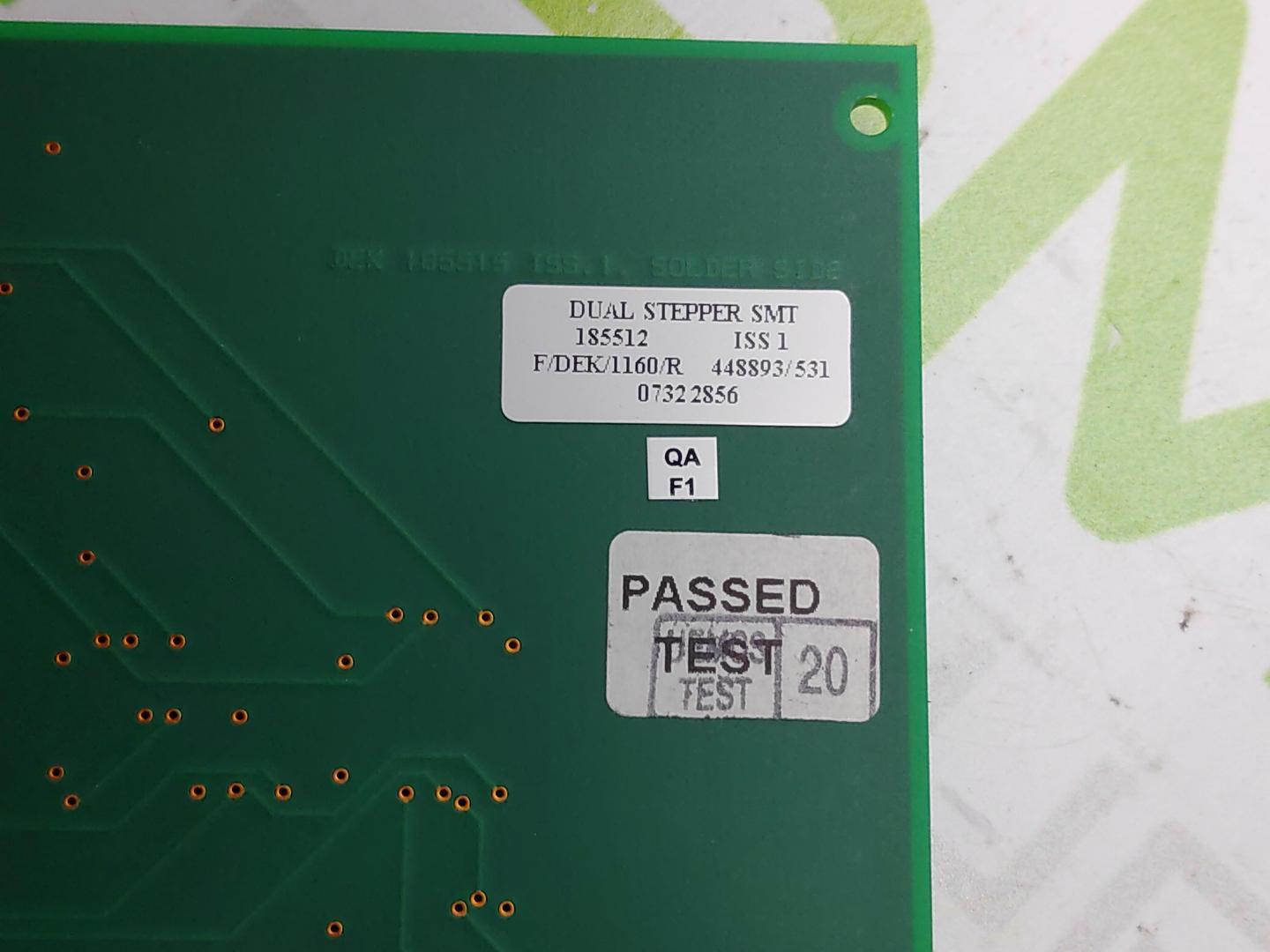 DEK 185512 DUAL STEPPER MODULE PROCESSOR SM2