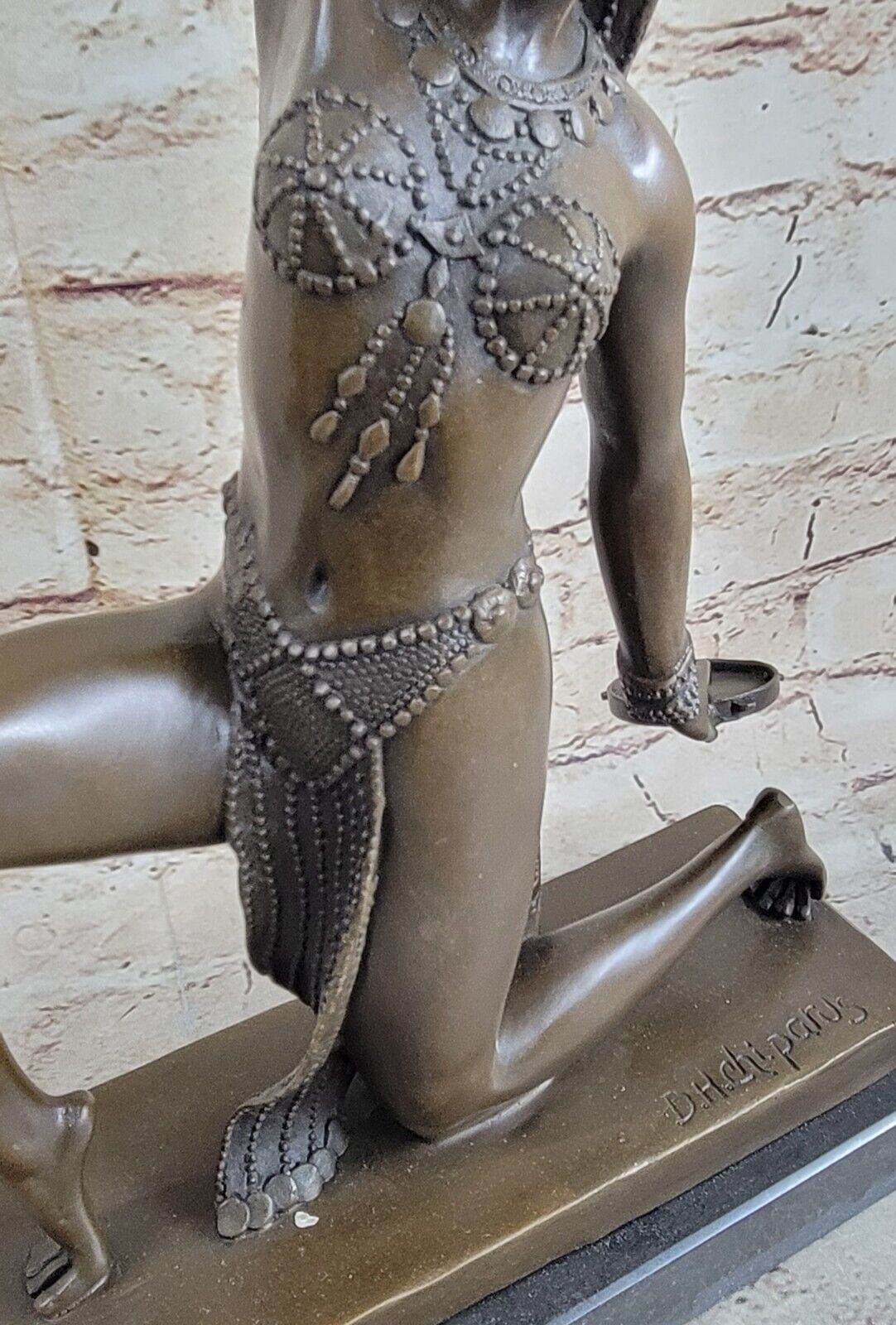 Elegant Amazing Sensual Bronze - Dancer - D. H. Chiparus Dance Trophy Decor