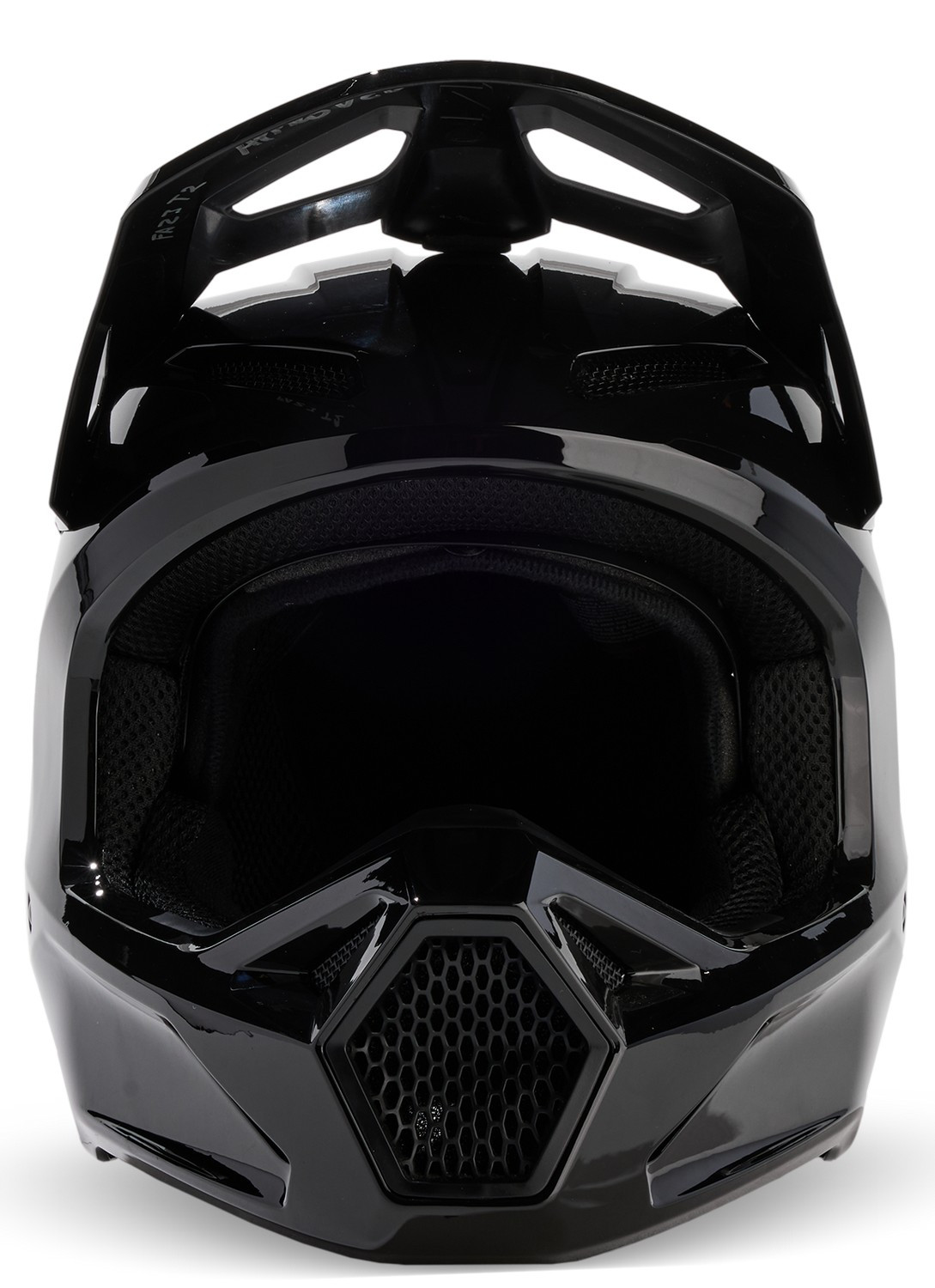 Fox Racing V1 Solid MX Offroad Helmet Black
