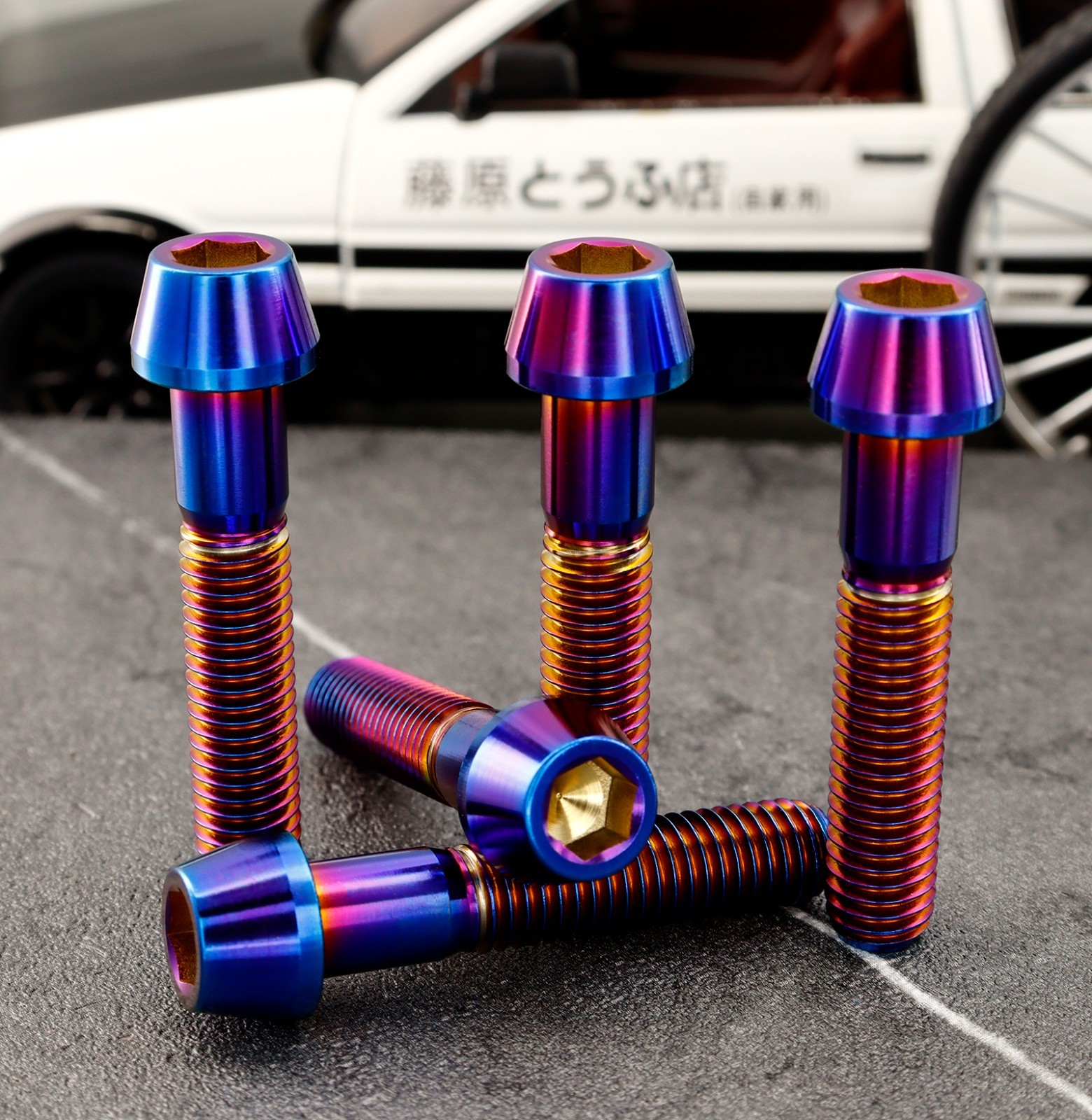 M6 Titanium Screws Hex Tapered Socket Head Bolts Hex Bolt Bicycle stem Bolt 1PCS