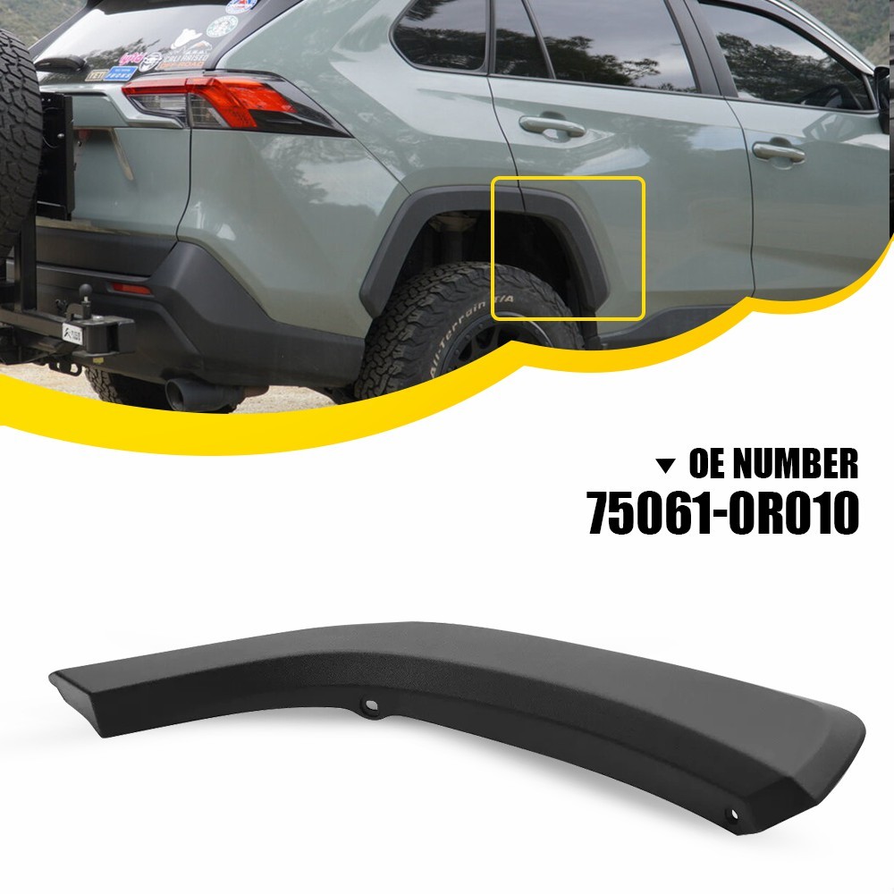 For 2019-2024 Toyota Rav4 Rear Wheel Opening Molding Trim Right Passenger Side