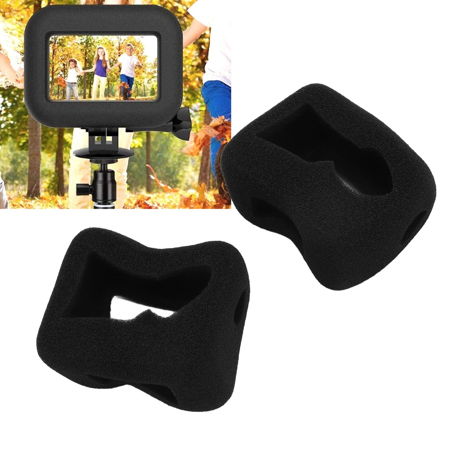 2pcs Professional Noise Reduction Foam Action Camera Windslayer Housing Case For