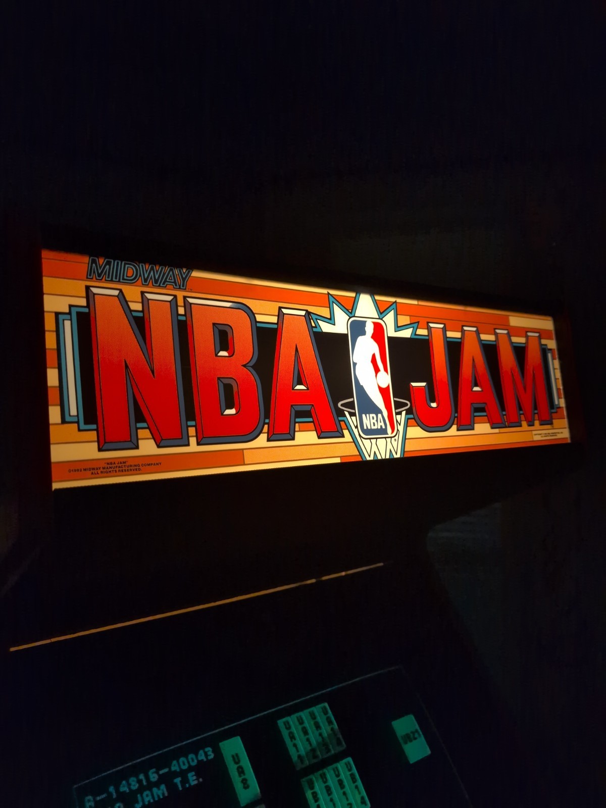 NBA Jam  1993 Midway  Arcade Machine NOT 1up junk restored