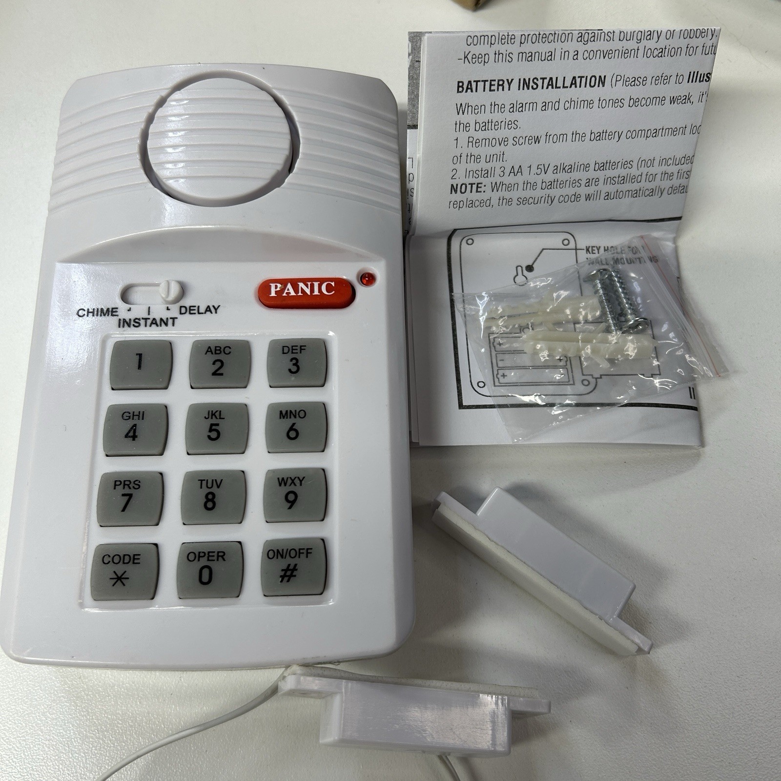 3 Wireless Door Alarm Shed Garage Caravan Burglar Home Security Keypad Loud