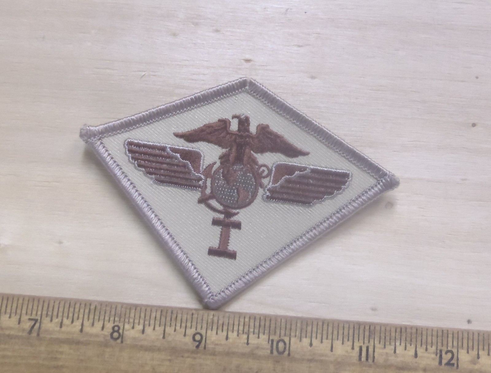US Marine Corps - 1st Marine Airwing Desert Tan Embroidered Patch