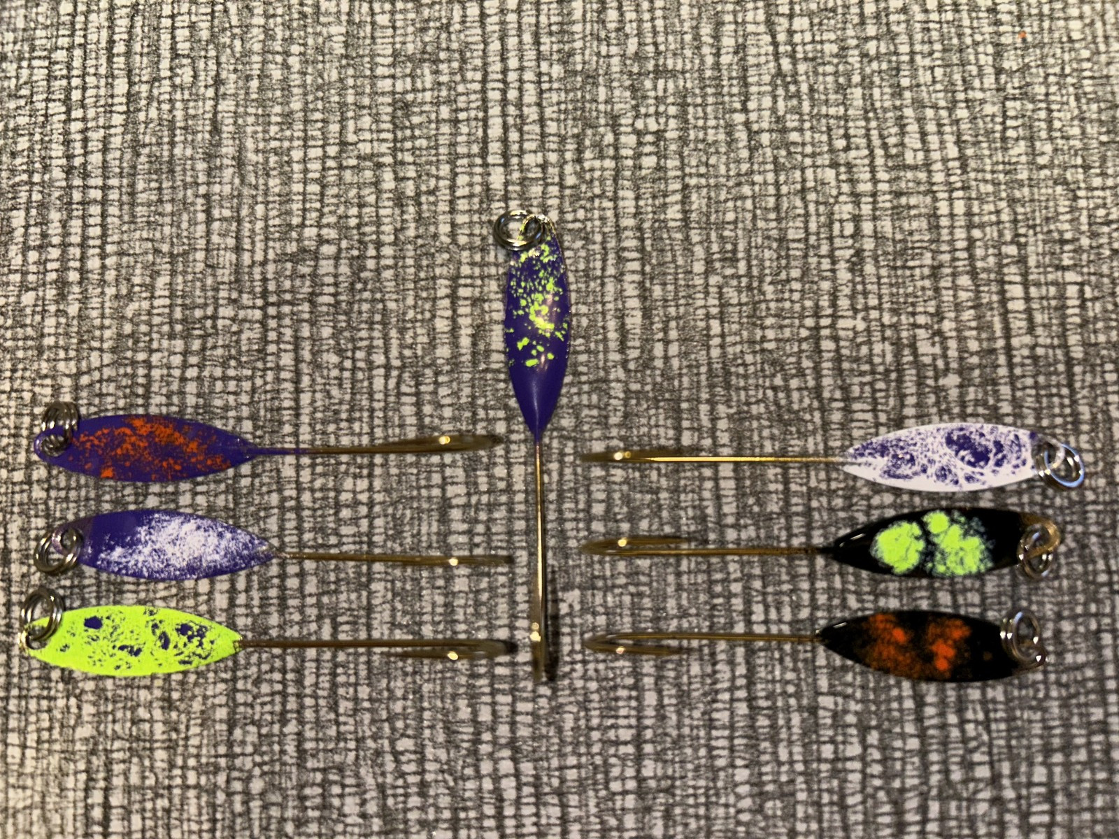 12 Color Splash Shad Flutter Spoons