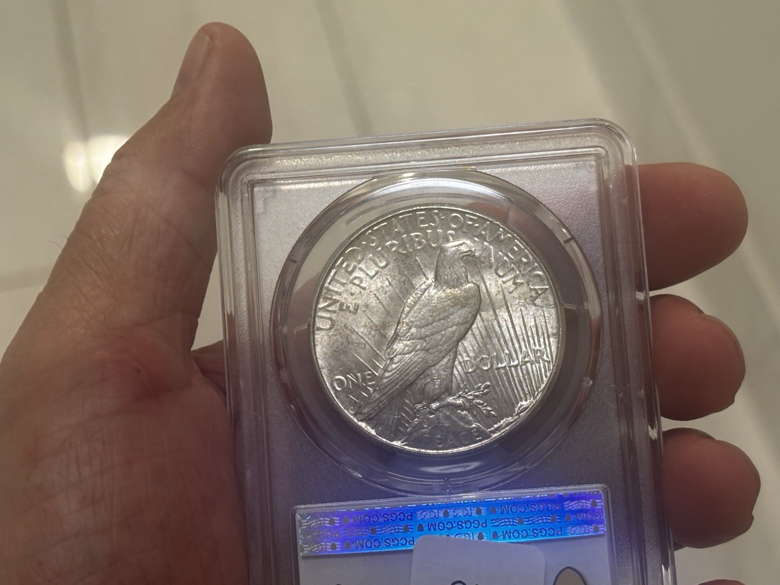 1924 S PEACE SILVER DOLLAR PCGS MS61 Grat Luster KEY DATE Gold Shield