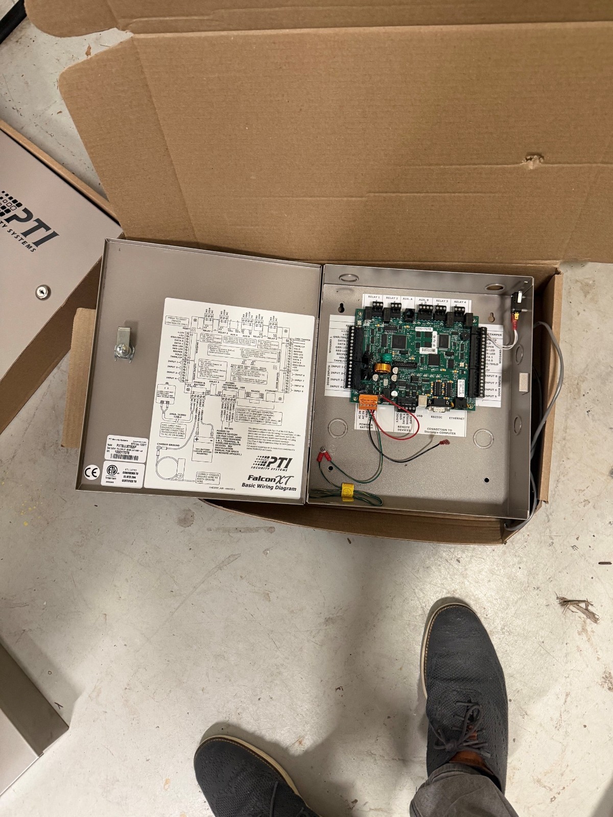 PTI Falcon XT Security Systems Access Control Panel Board with Enclosure