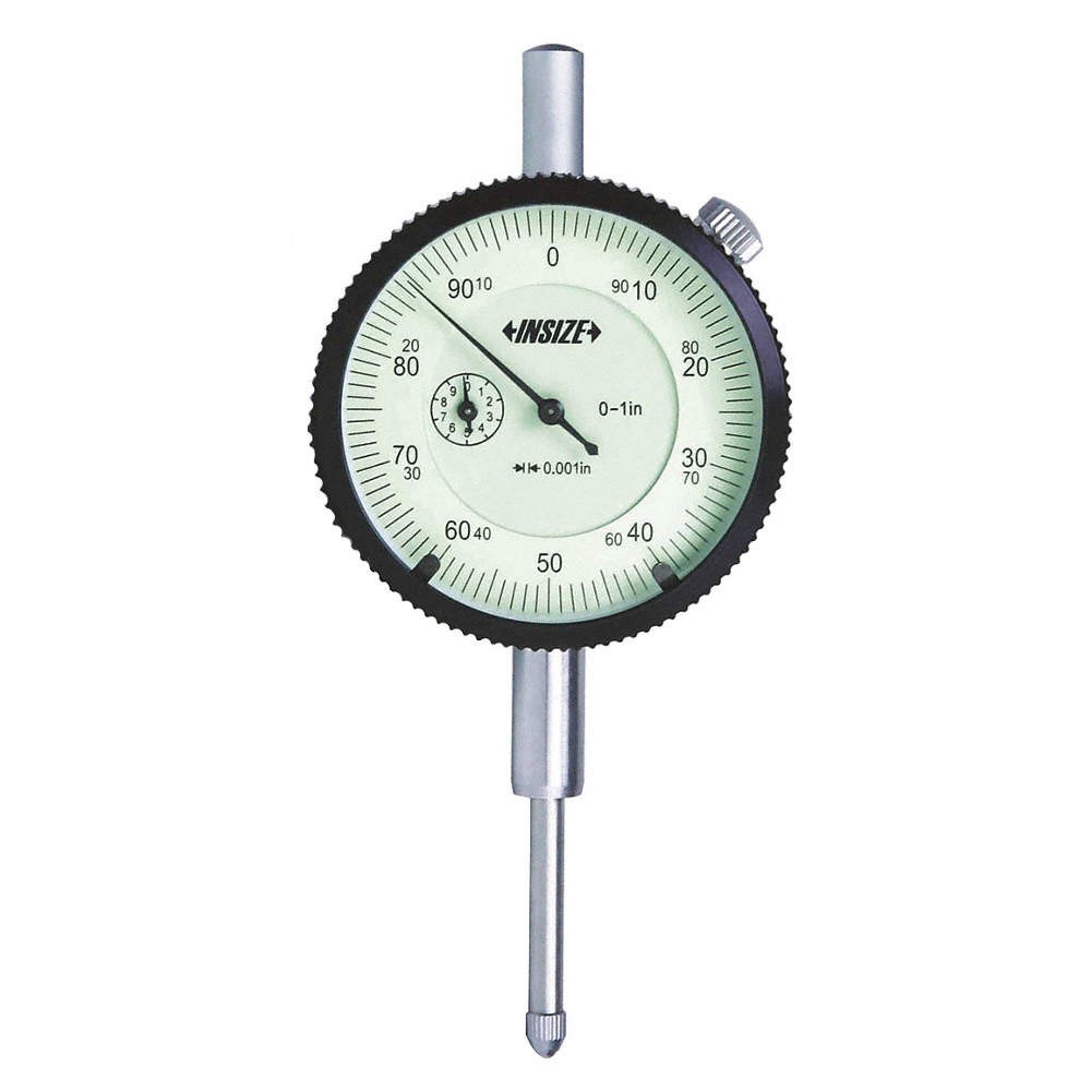 INSIZE 2307-1CAL Dial Caliper,0-1" Range,3/8" Jaw D,SS 409N66