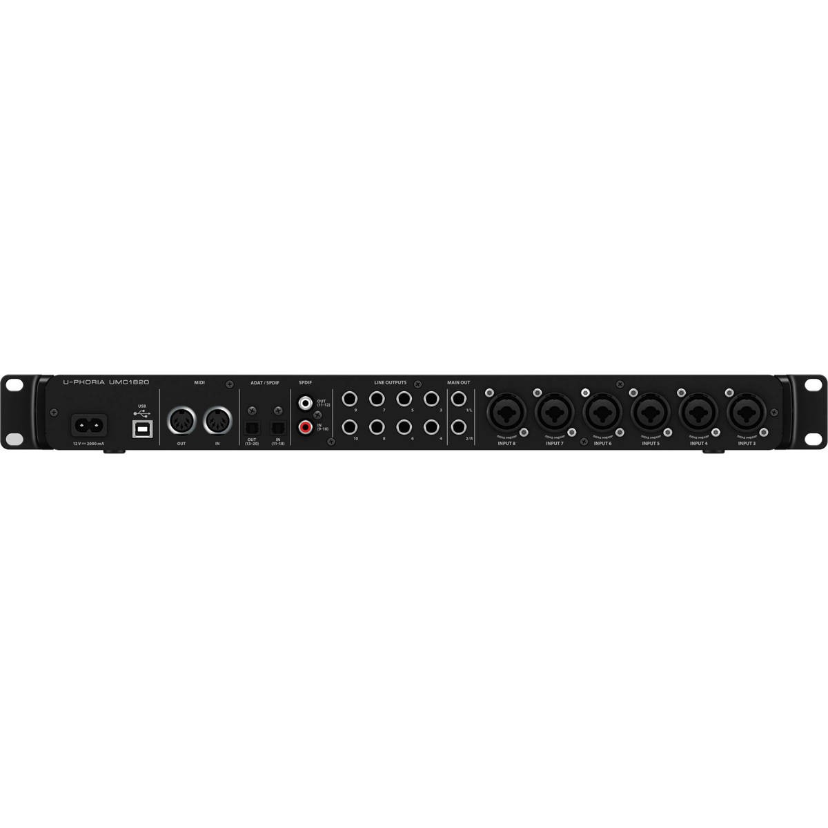 Behringer U-PHORIA UMC1820 Audiophile 18x20 USB 2.0 Audio/MIDI Interface with MI