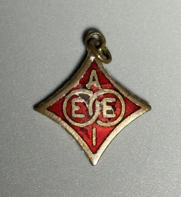Vintage AEEI American Institute of ELECTRICAL ENGINEERS Enamel Charm