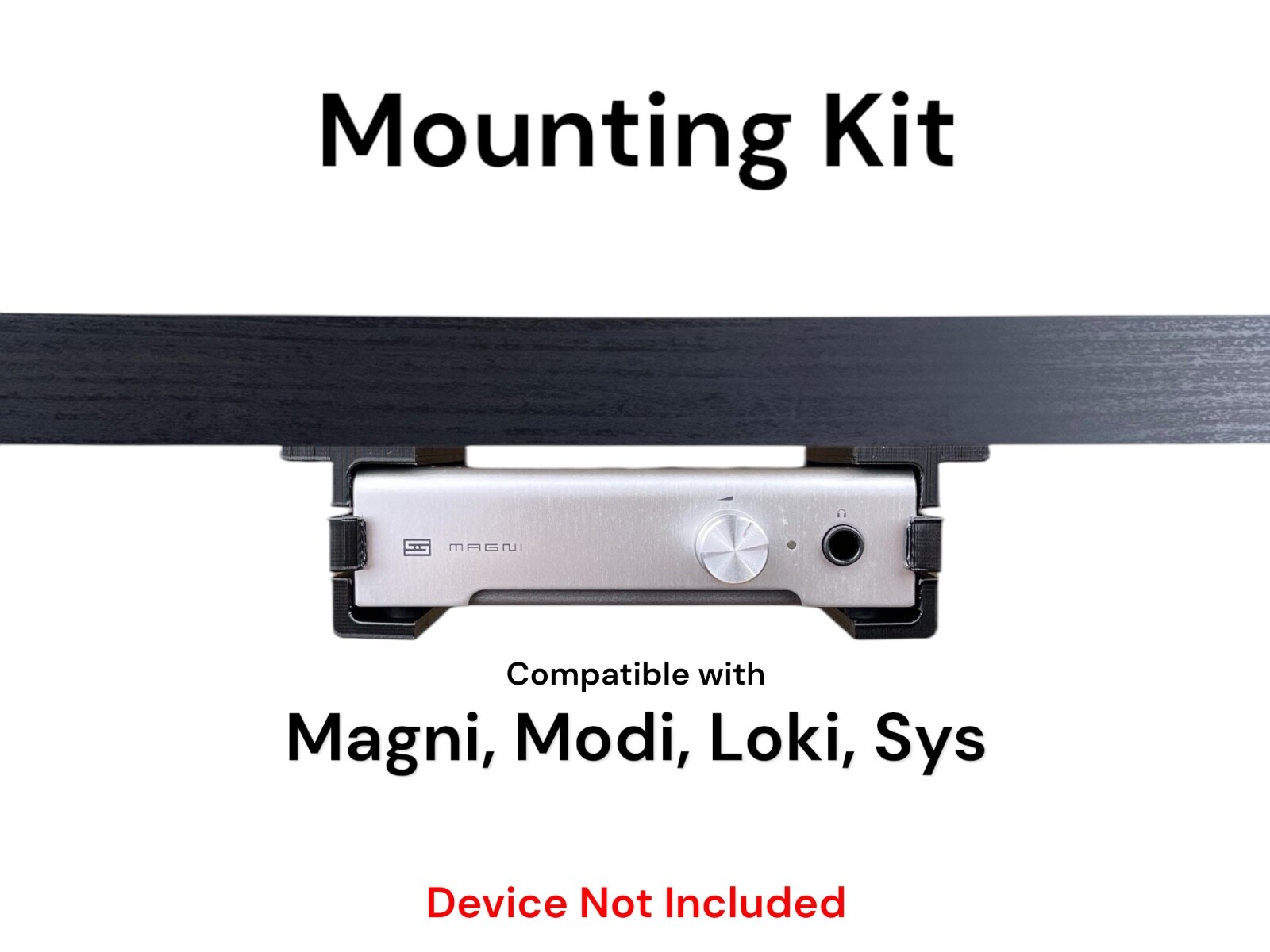 Desk Mount Kit for Schiit Magni, Modi, Loki Mini, Sys (Single), Under Desk Mount