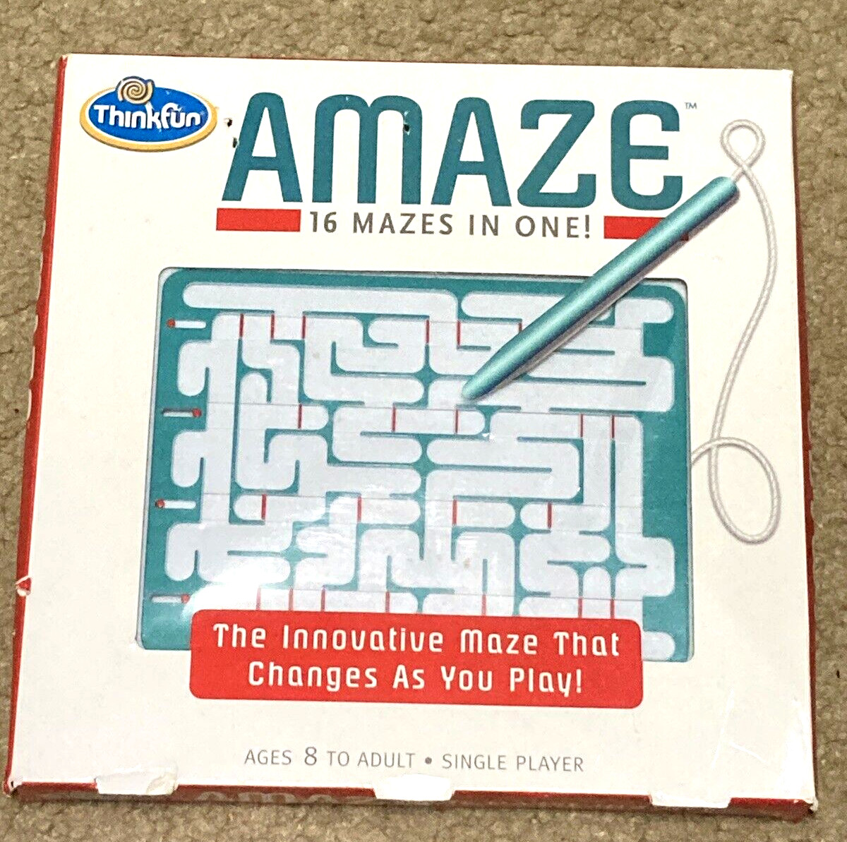 New in box Think Fun AMAZE 16 mazes in one