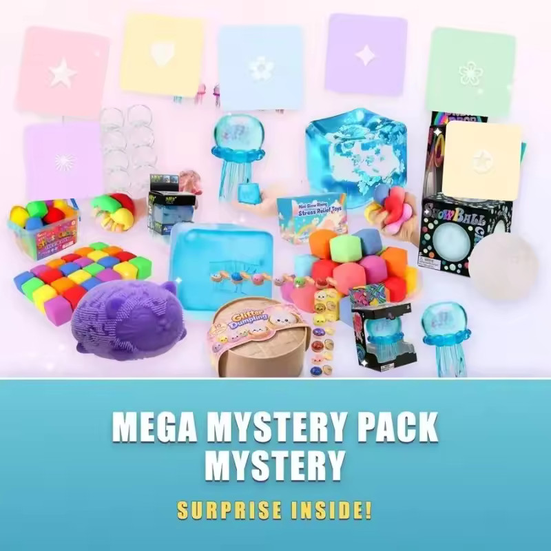 1PCs Cute Cube Ocean Squishy Blind Box Toy NEW