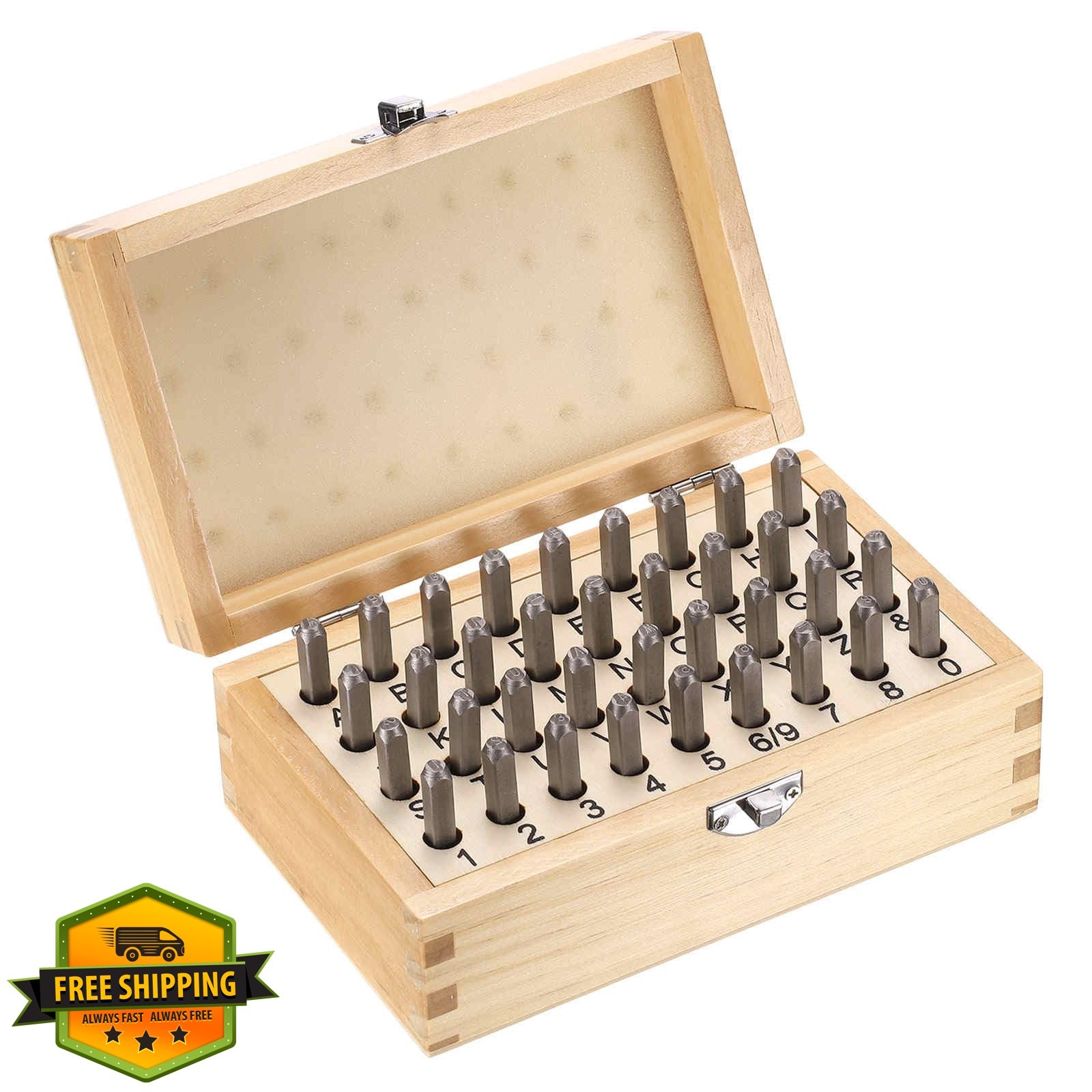 HARFINGTON Metal Stamping Kit 1/8 Inch Steel