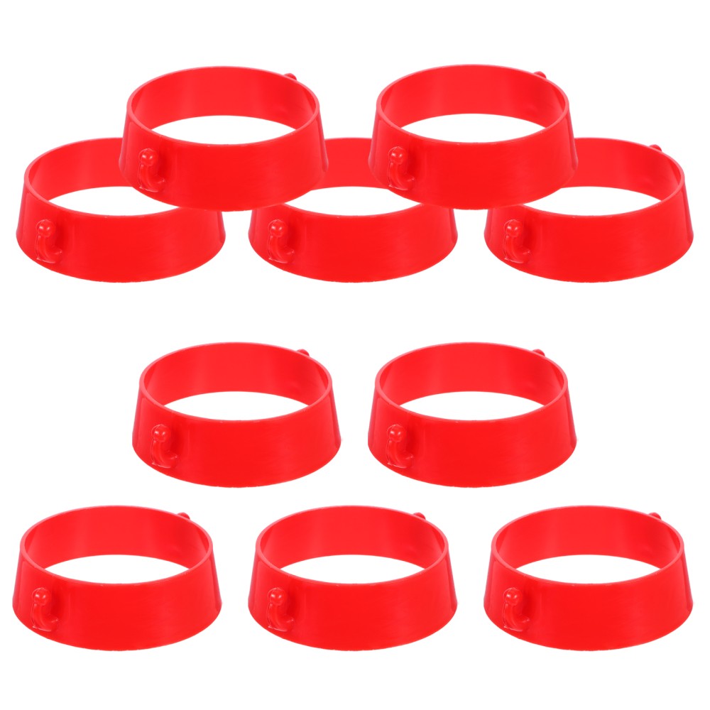 10 Pcs Plastic Rings for Crafts Construction Chain Connector Site