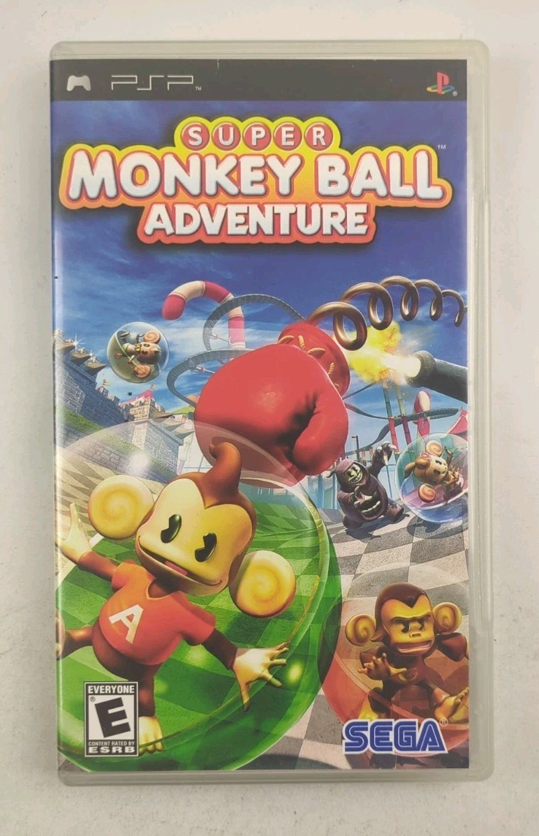 Super Monkey Ball Adventure PSP Case & Manual Only NO GAME Original Authentic