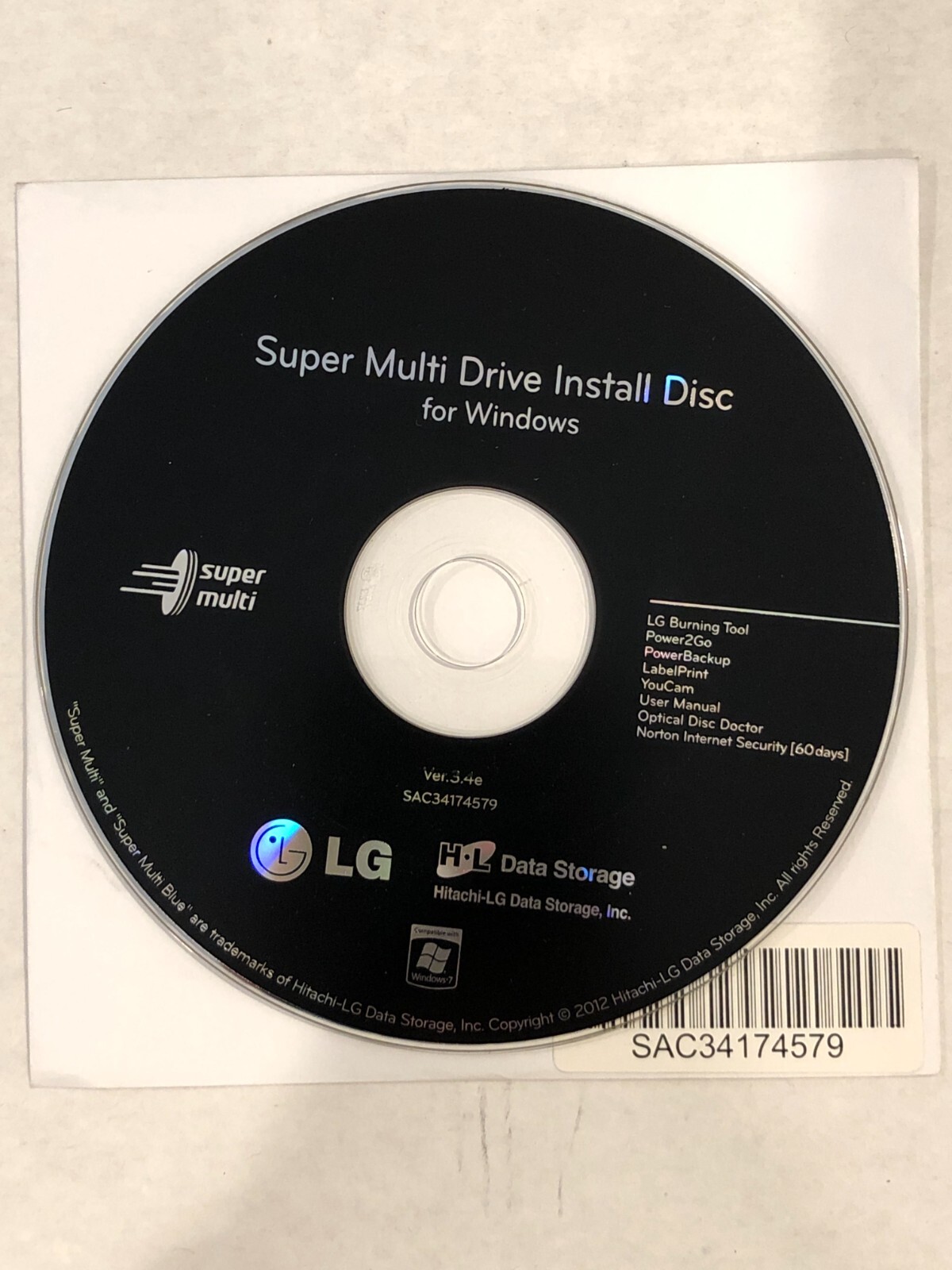 LG Burning Tool Cyberlink Power2Go PowerBackup LabelPrint YouCam Software -Read