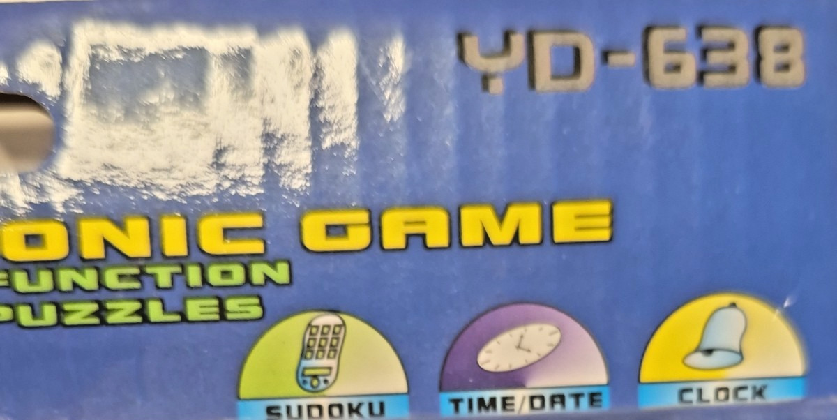 Sudoku Electronic Handheld Game YD-638 With Time Date Clock New