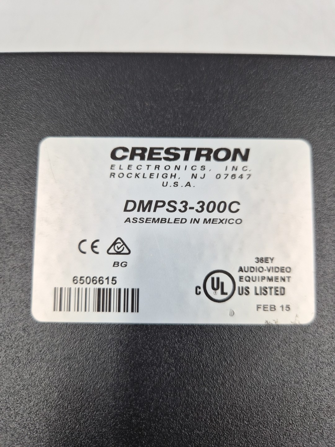 Crestron DMPS3-300-C 3-Series Digital Media Presentation System For Parts Only