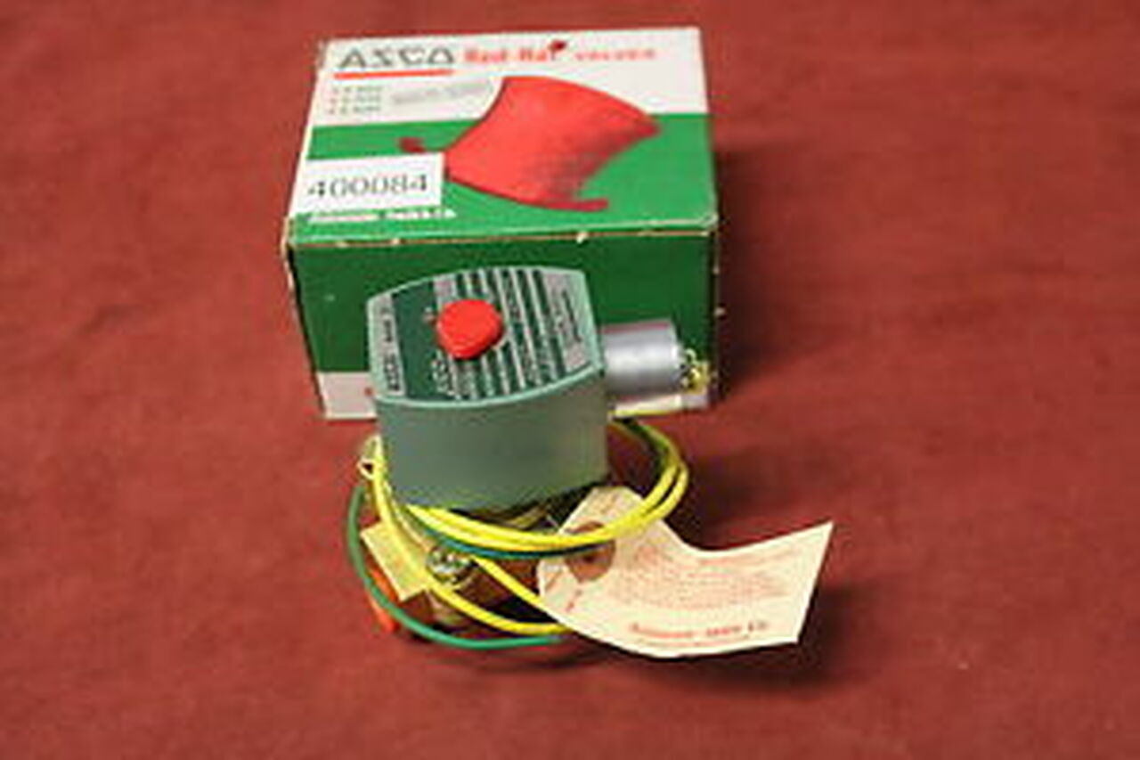 ASCO RED HAT VALVES 8220G19 120/60 110/50 5-125PSI 5-150PSI NSMP 3/8" 2 way