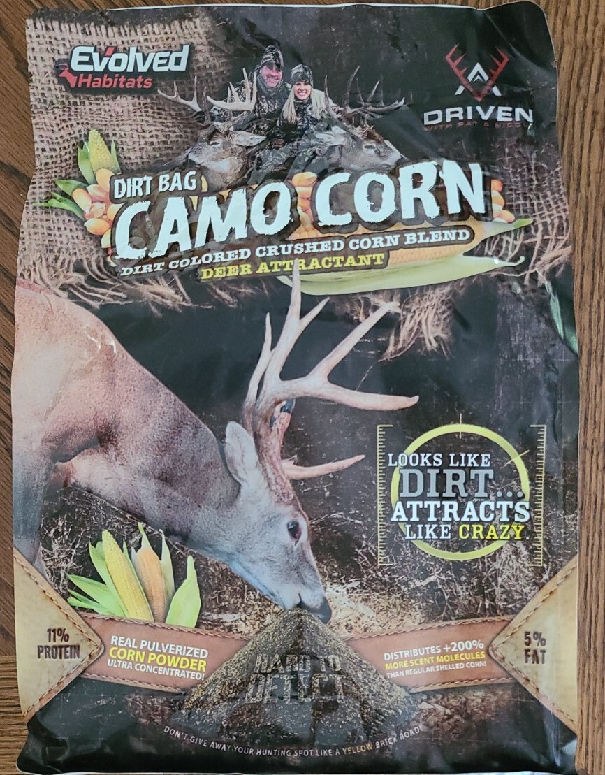 EVOLVED Habitats Camo Corn DEER Attractant 5 lb. Wildgame FREE SHIPPING
