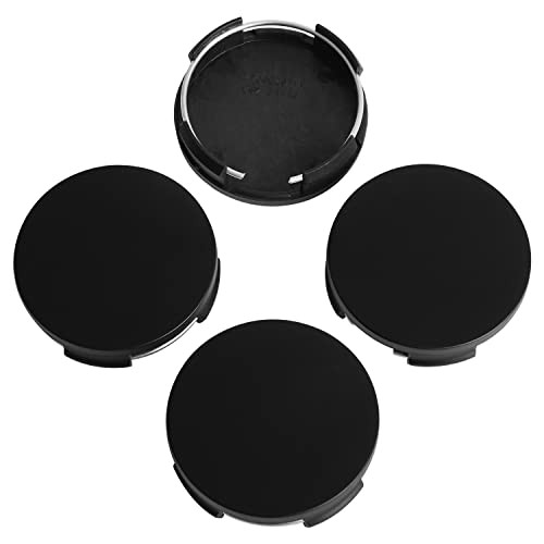 2.5Inch 63MM Wheel Center Caps, Pack of 4 Outer 63MM , Inner 61MM Matte Black