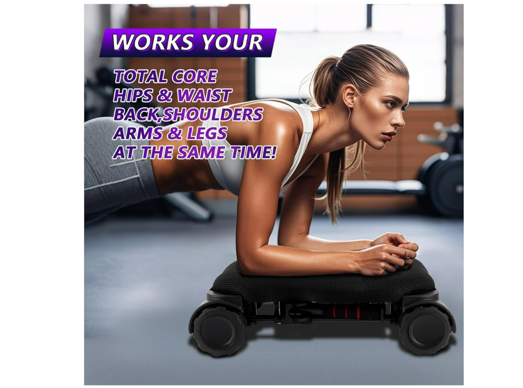 New Ab Roller Wheel Automatic Rebound Abdominal Wheel for Core Workout