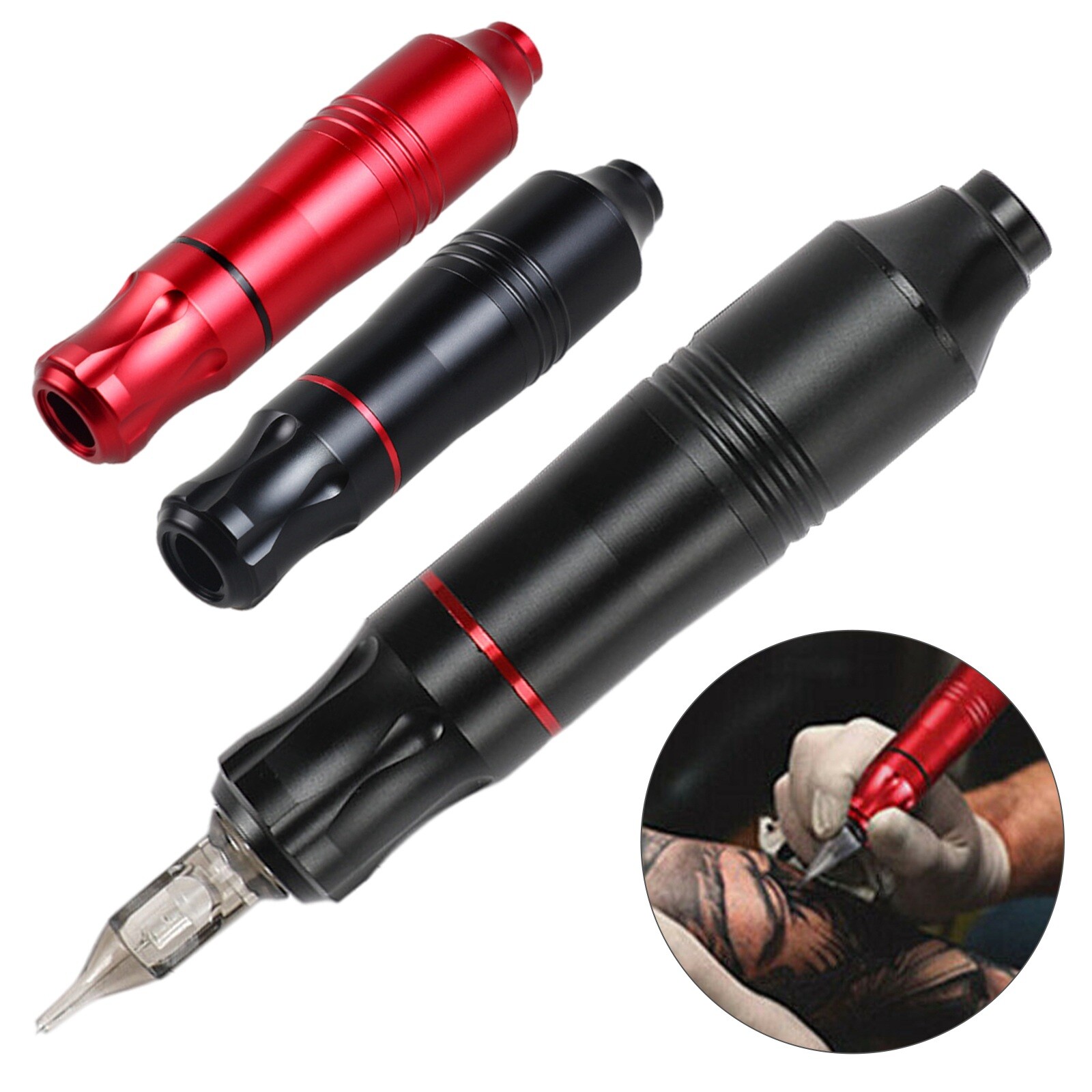 Rotary Tattoo Gun Tattoo Machine Pen Cartridge Needles Permanent Makeup Machine