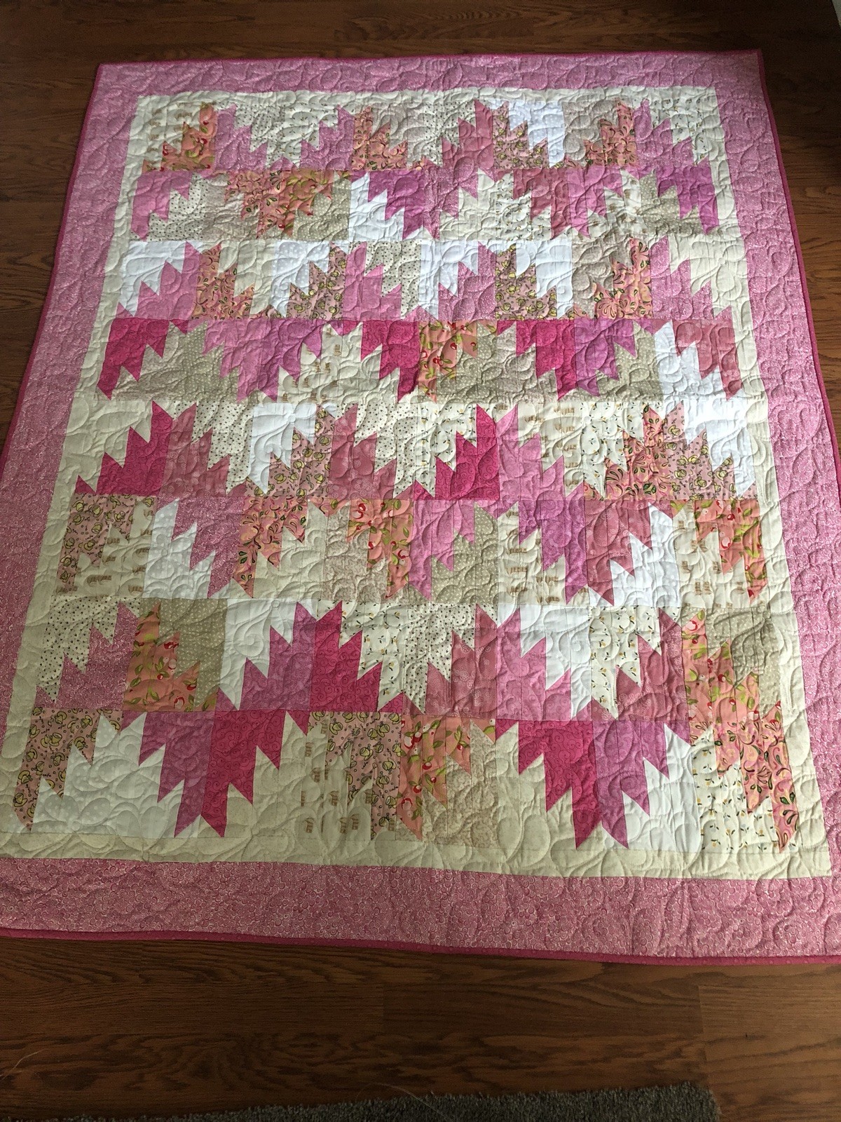 Long arm quilting service - Full size bed quilt