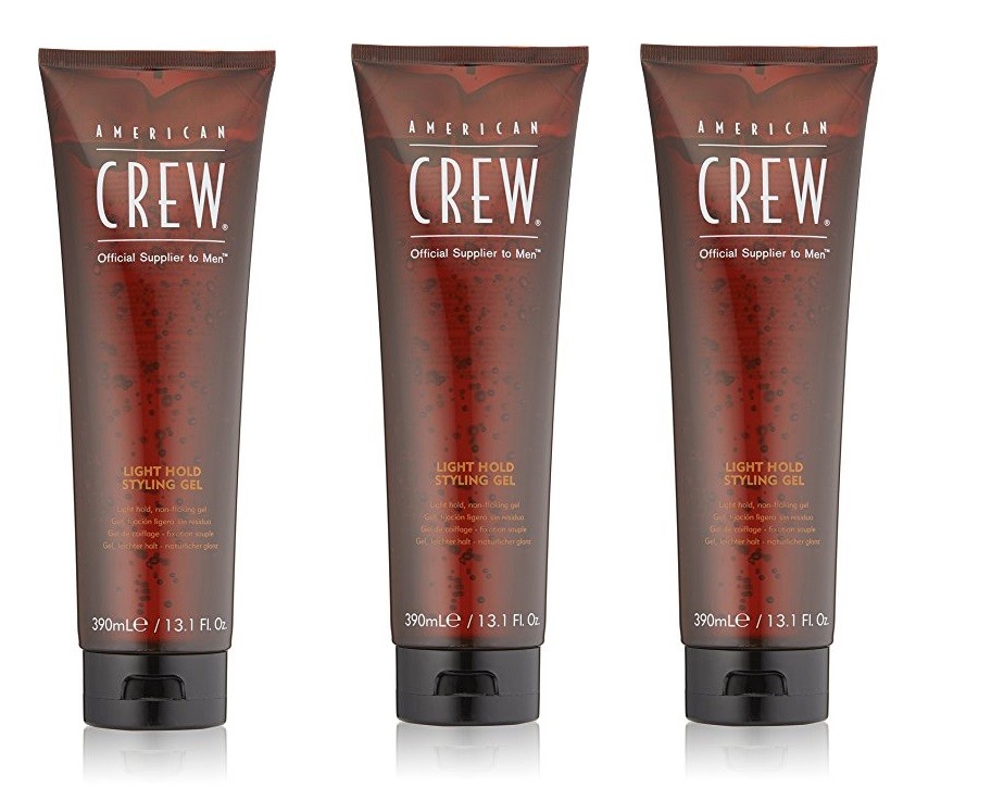 American Crew LIGHT Hold Styling Gel 13.1 Ounce, Value Pack of 3