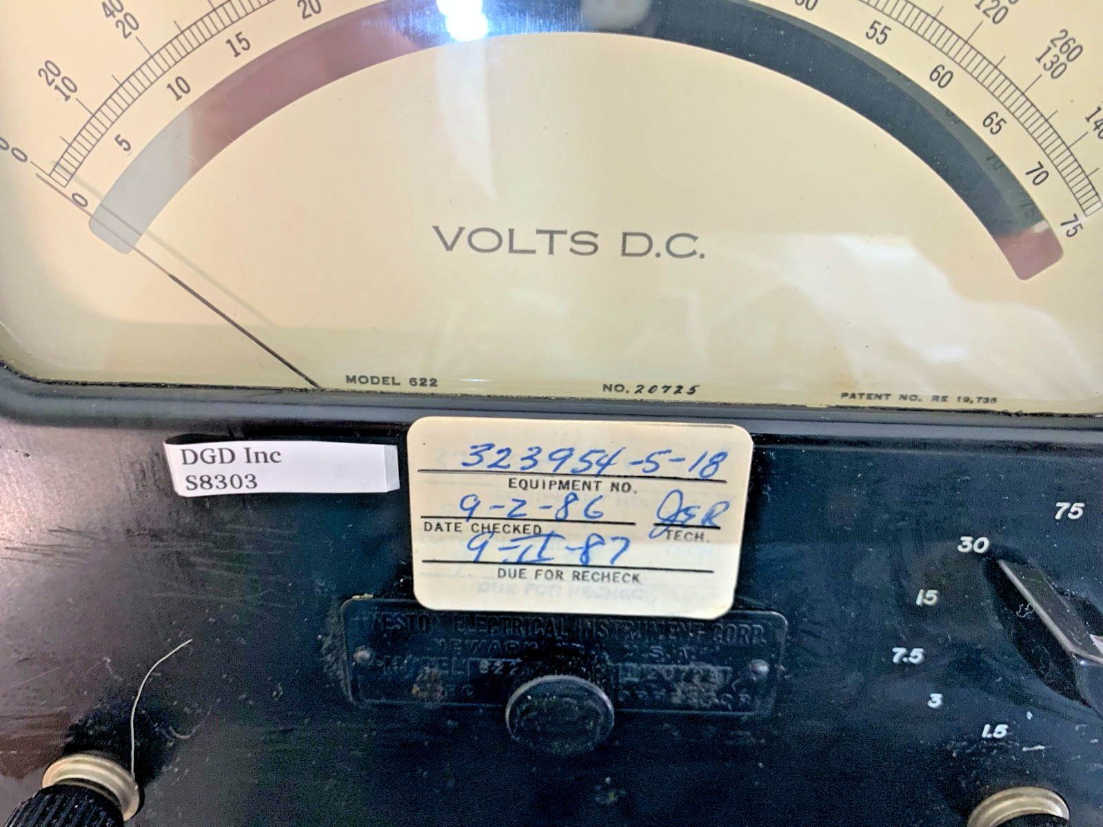 Weston D.C. Voltmeter Model 622 S8303