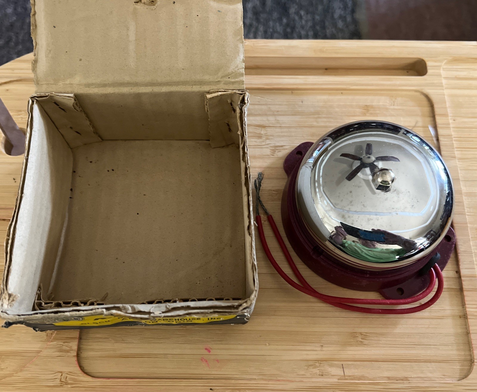 Vintage Shield AC4” Electric Bell EA-28 NOS New in Box Mid Century/Made in Japan