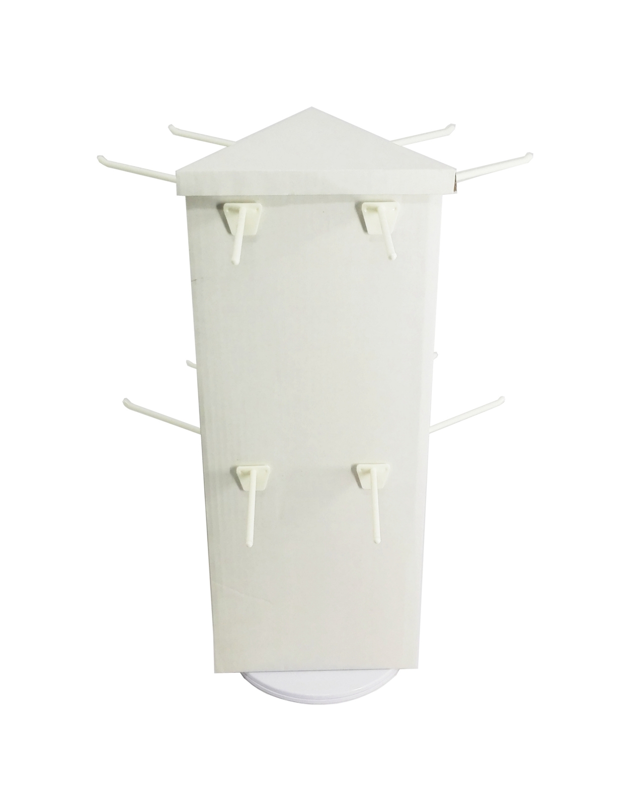 Corrugated Cardboard Socks Display Rotating Peg Hook Display Coutertop Display