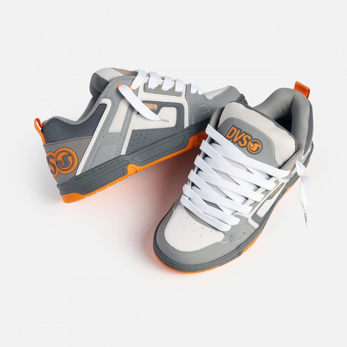 DVS Men's Comanche Skate Shoe Charcoal/Grey/Orange - DV01318017, Charcoal/Grey/O