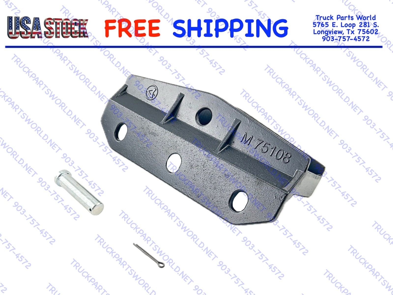 Automann M75108K Hood Lower Bracket Kit Peterbilt 387 1999-2010 Fits 13-05108