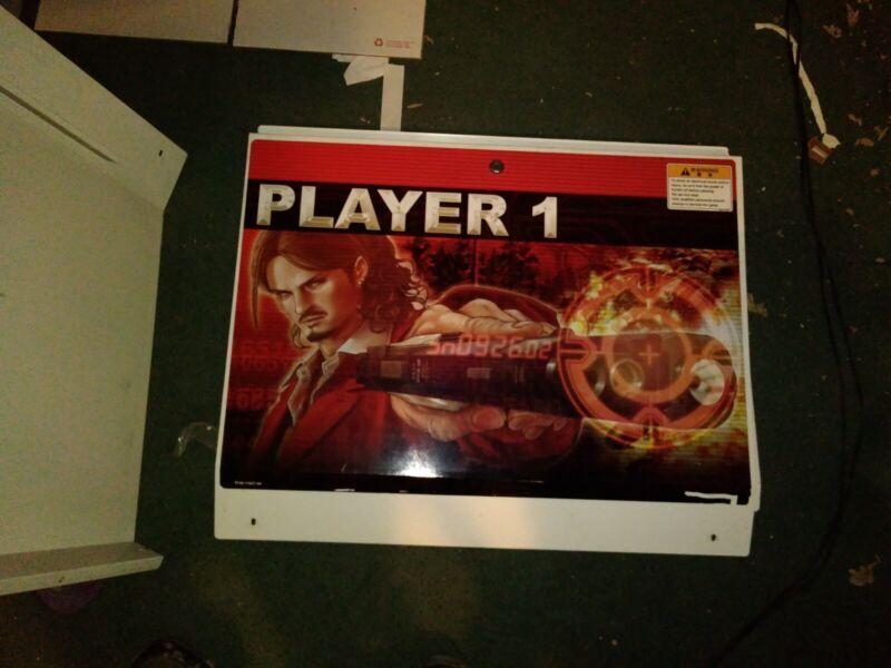 time crisis 4 arcade metal service door part #2