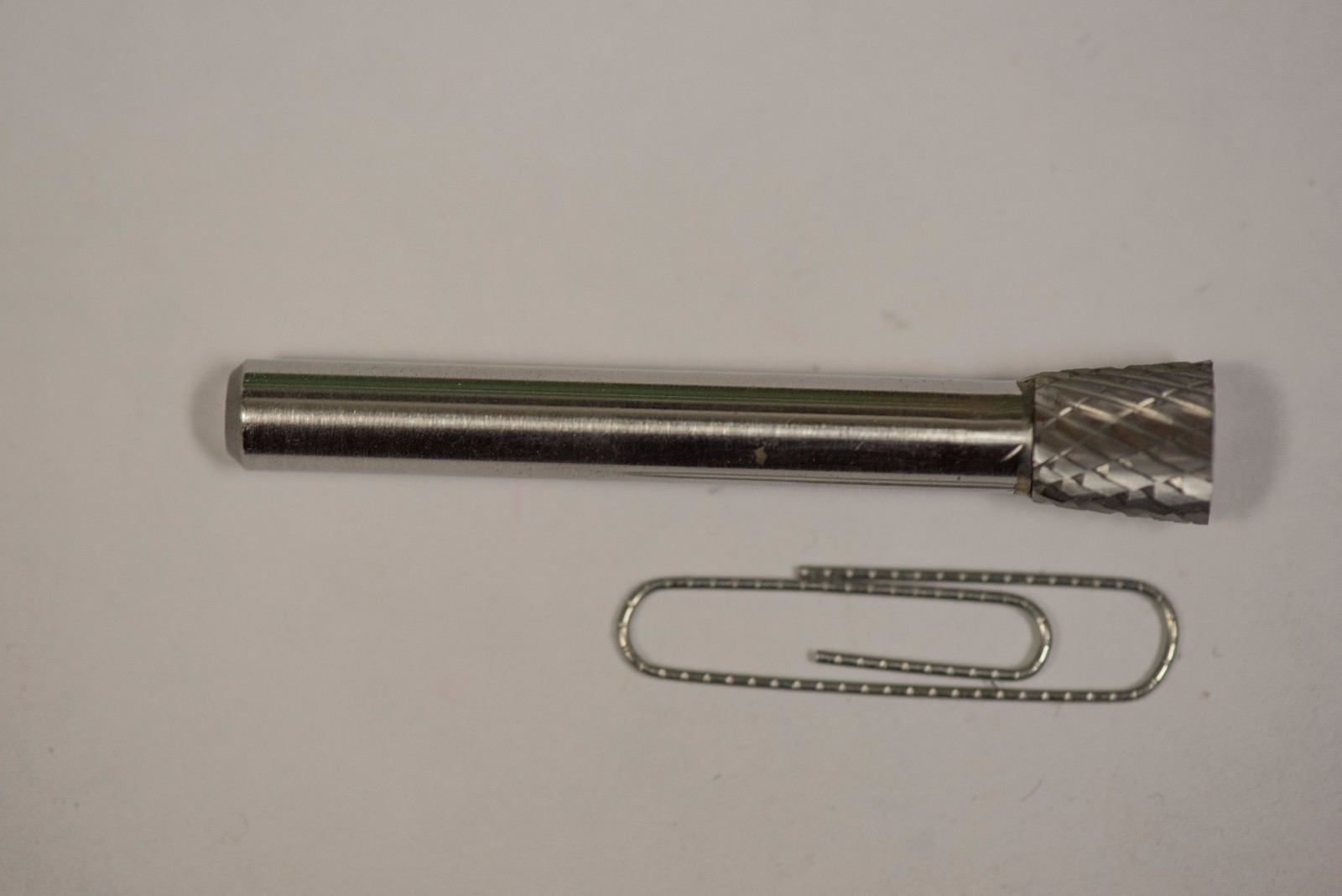 SN2D Taper Shape Tungsten Carbide Burr Bur Cutting Tool Die Grinder Bit 1/4" NEW