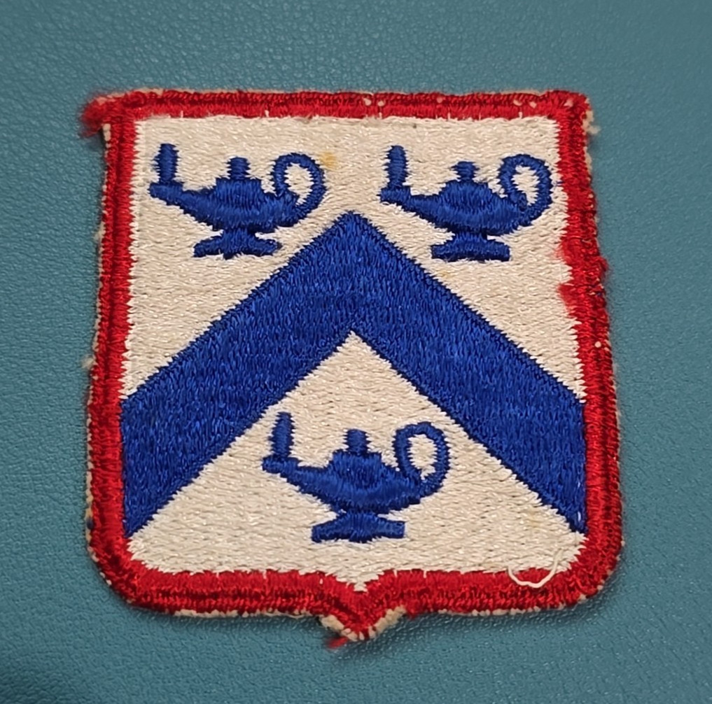 US Army Command & General Staff College Patch-Cut Edge-Snow Back-Vietnam Era*