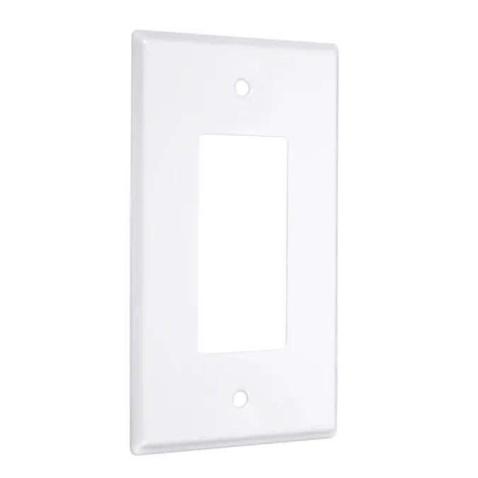 TayMac 1-Gang Jumbo Decorator Wall Plate, White Item #662718 Model #WJW-RX