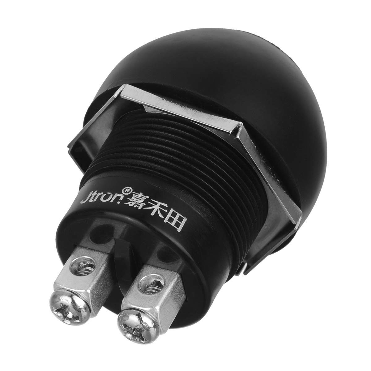 Jtron Momentary Push Button Switches Off-(ON) Waterproof Black
