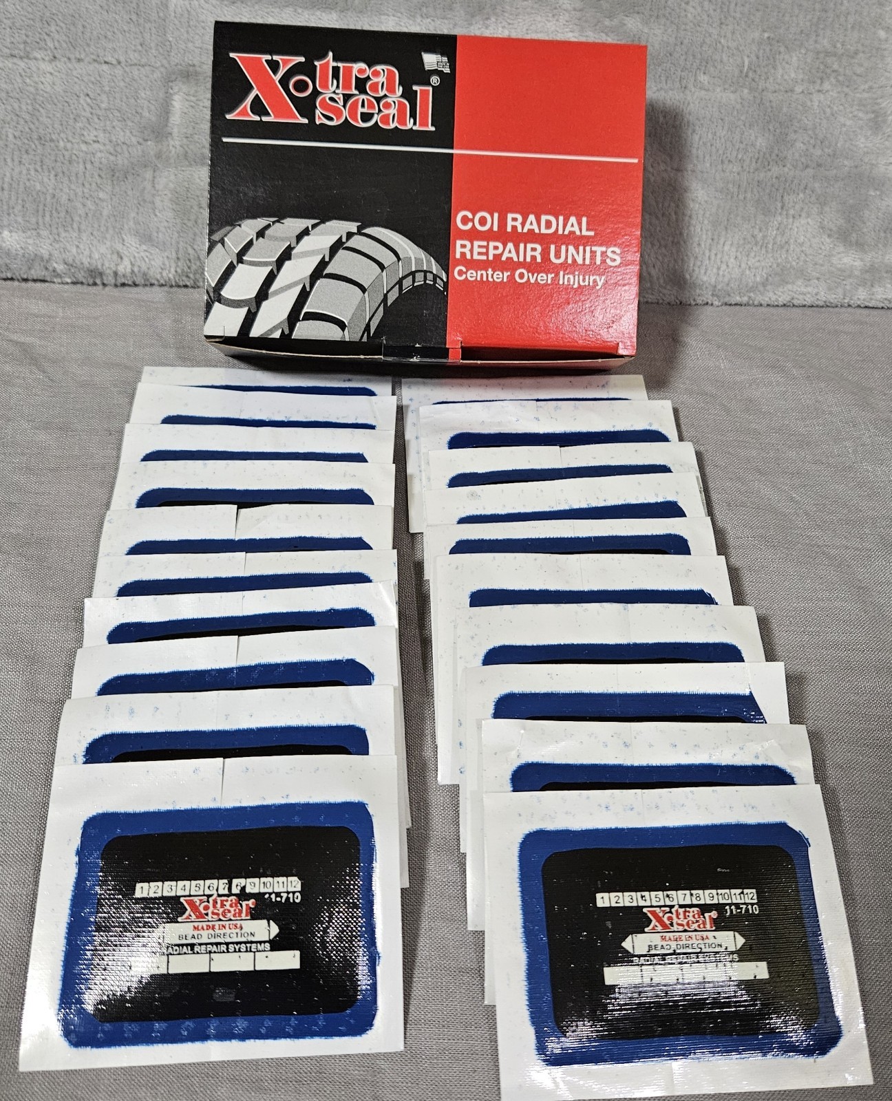 20 - X-tra Xtra Seal COI Radial Repair Units 2" x 3" 11-710 Tire Patches
