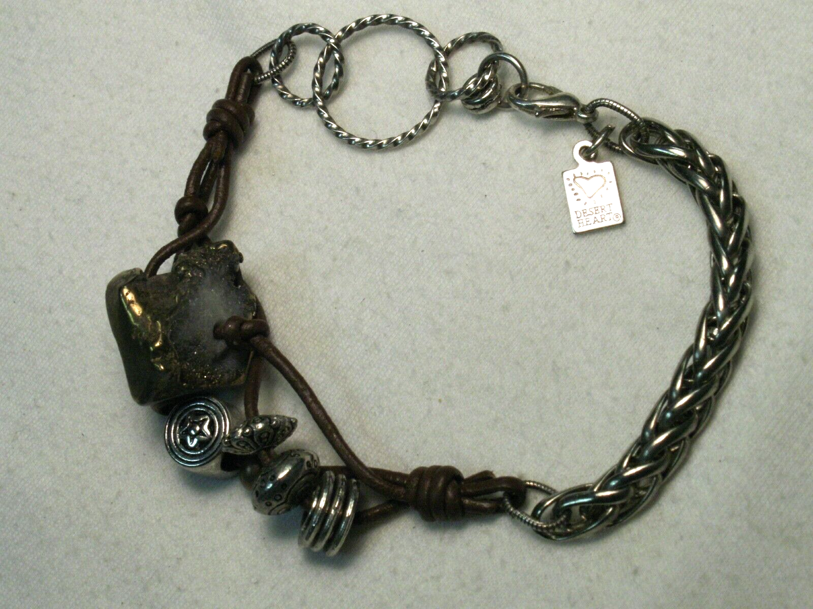 ...Desert Heart Mixed Materials Designer, Deb Sparsbott, Bracelet...