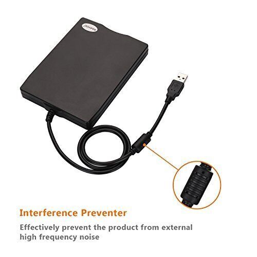 USB External Floppy Disk Drive, 3.5-inch Portable 1.44MB FDD Diskette Drive,