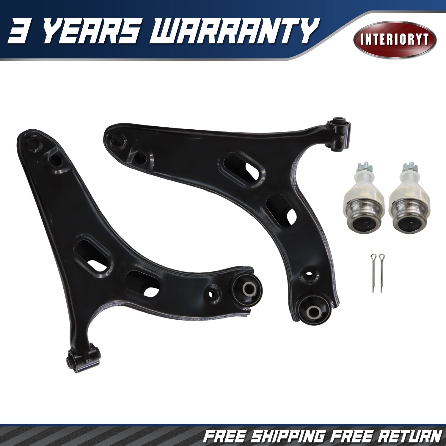 Front Lower Control Arms W/ Ball Joints Fits For 2019-22 Subaru Forester