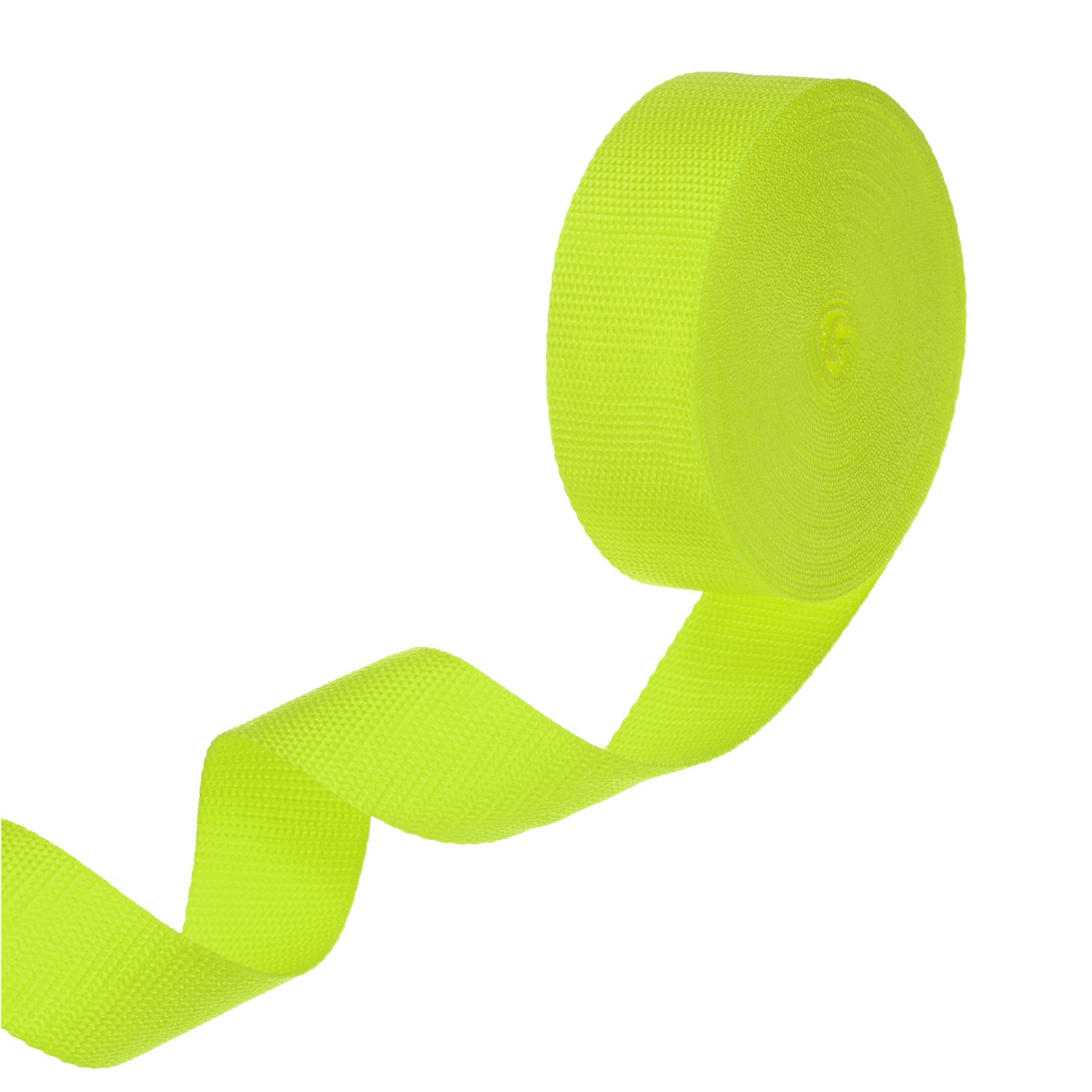 Polypropylene Webbing, 10 Yards 1.5" for Outdoor [Fluorescent Yellow-Green]