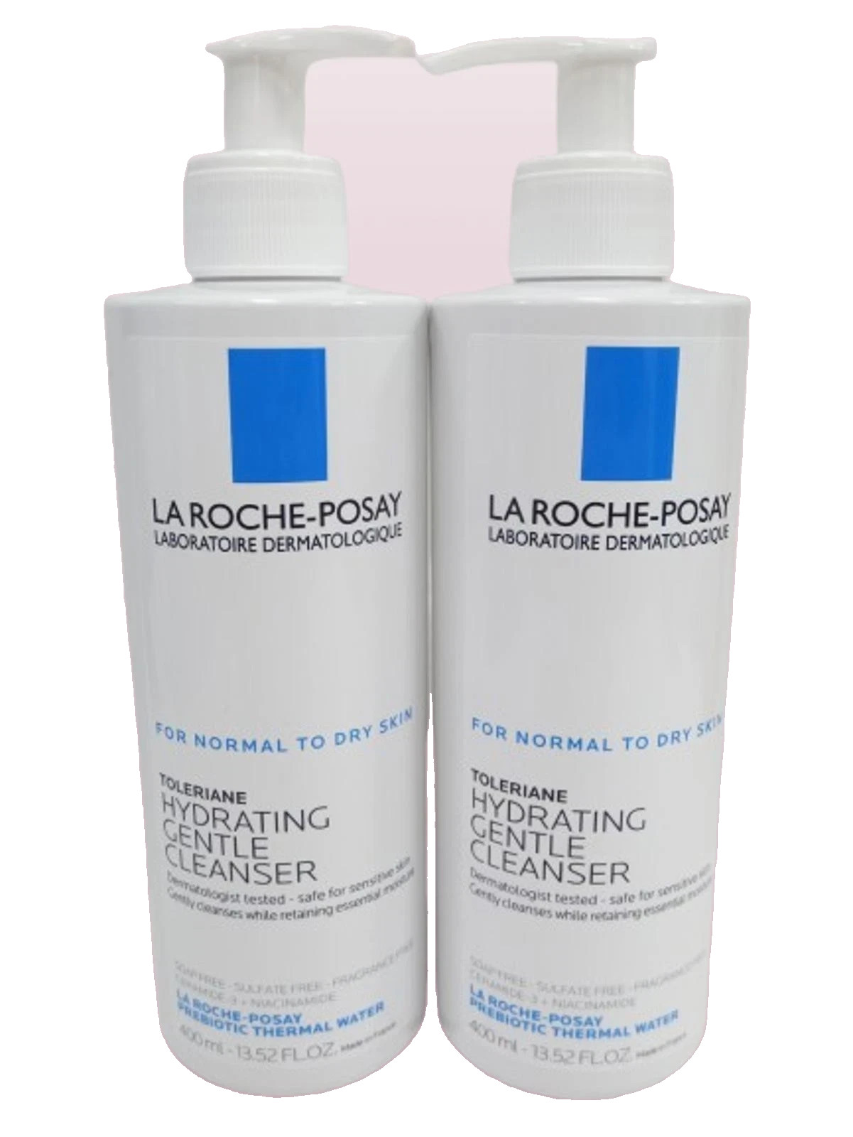 LA ROCHE POSAY TOLERIANE HYDRATING GENTLE CLEANSER 13.52 OZ NWOB EXP:2028 2PCS