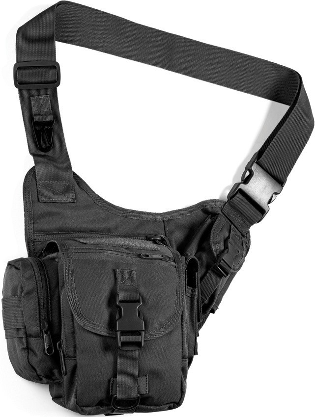 Red Rock Sidekick Sling Bag Camping Travel Tactical Hiking Black