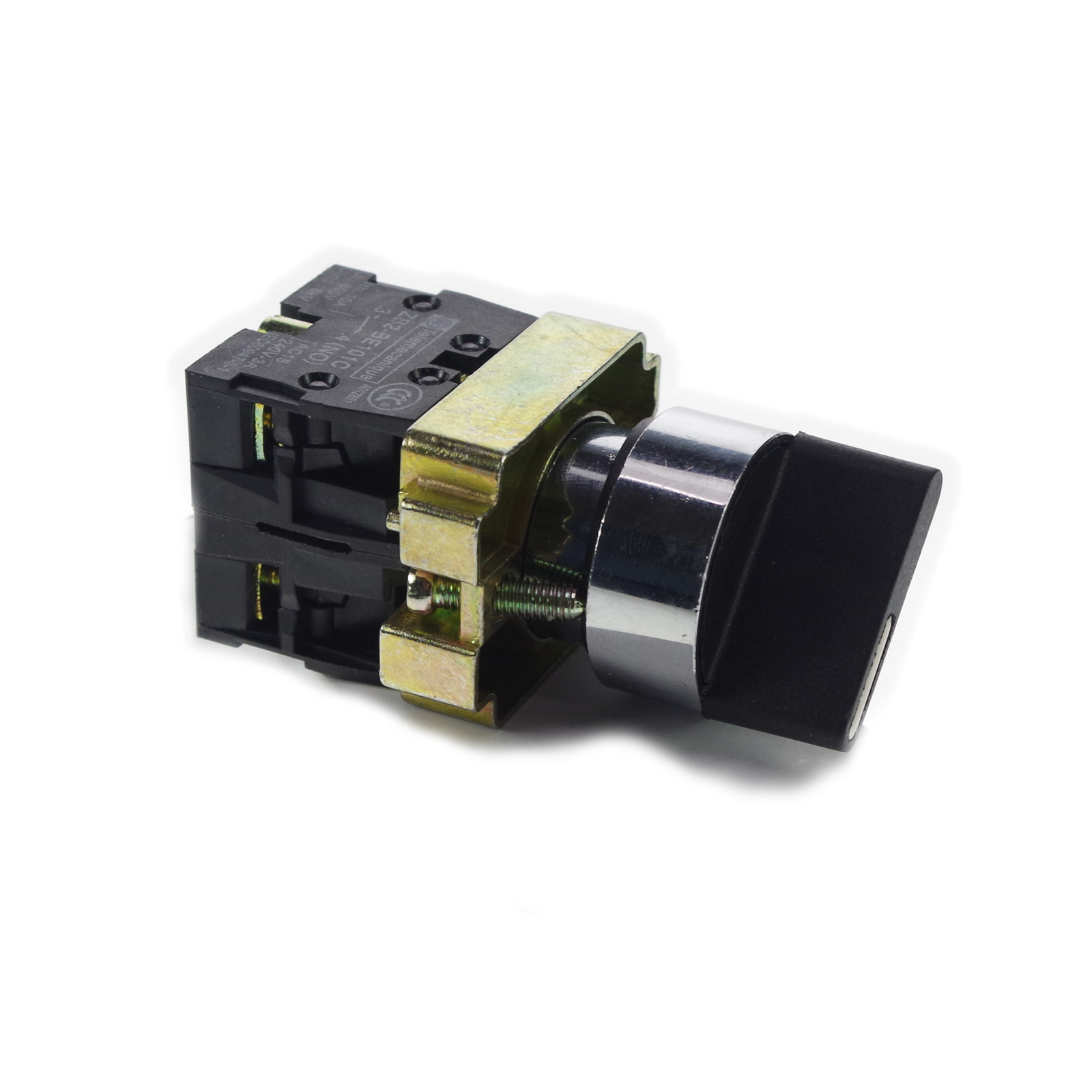 XB2BD25C 1 NO 1 NC 2 Positions Latching Select Selector Switch 22mm Mount