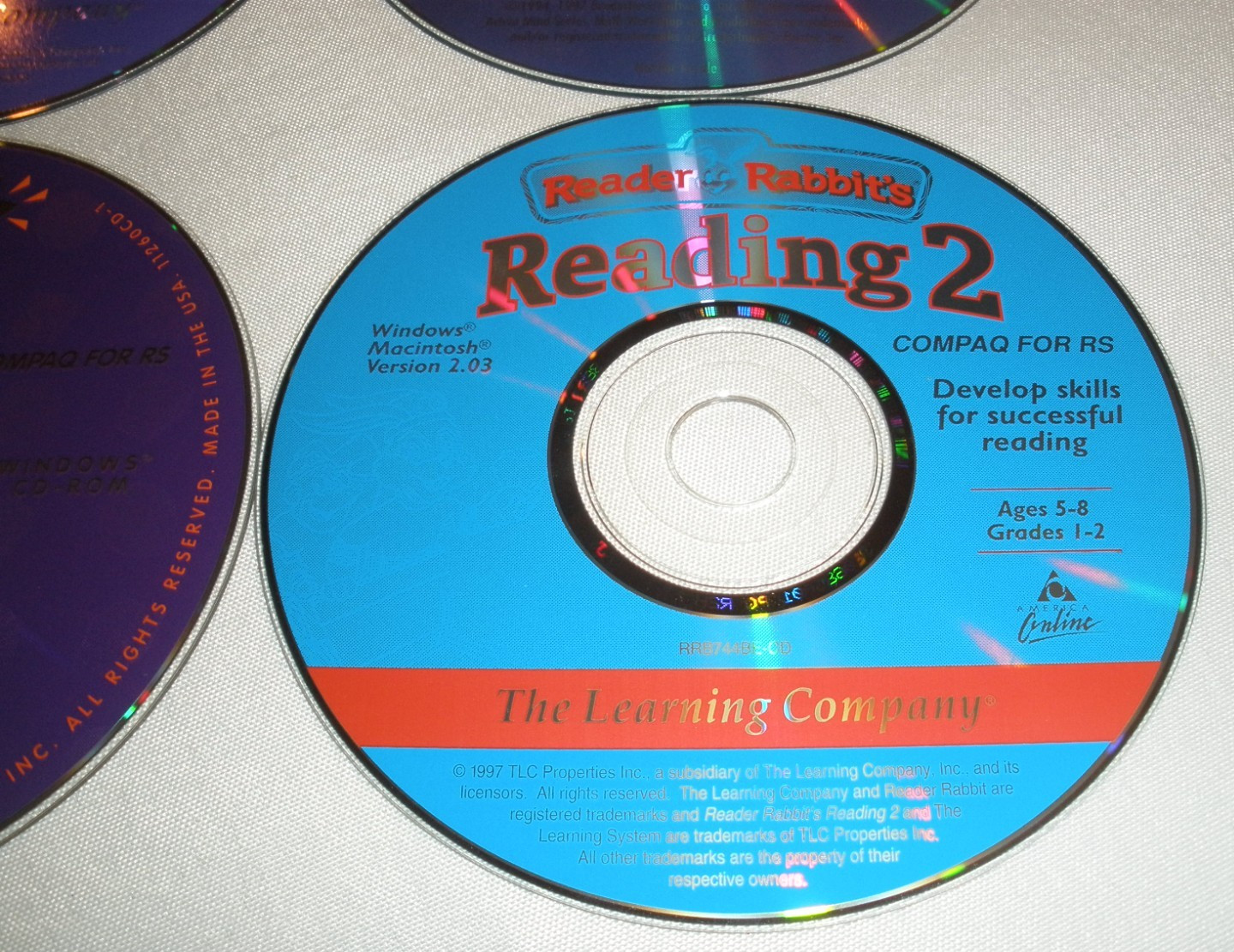 Lot of 8 Learning CDs Jump Start Math Workshop Creative Wonders Reader Rabbit's